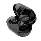 M1 TWS bluetooth 5.0 Earphone Bilateral Call IPX6 Waterproof HiFi Headphone for Xiaomi Redmi With Type-C Charging Case (Black)