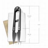 KCASA KC-TS828 Sewing Thread Scissors High-carbon Steel Antirust Pruning Scissor Leaves Trimmer