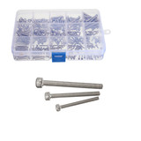 Suleve™ MXSS2 M2/M2.5/M3 Stainless Hex Socket Cap Head Screws Allen bolt Nut Assortment Kit 300pcs