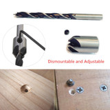 7pcs 3mm-10mm 5 Flutes Countersink Drill Bit Set HSS Carpentry Reamer Woodworking Chamfer Drill
