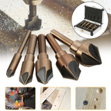 5pcs Industrial Countersink Tool Bit Set 82 Degree Drill Bit Wood Working Chamfer