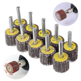 10pcs 25mm 40&80 Grit Flap Wheel Disc Set Sanding Drill Abrasive Sandpaper Polishing Tool