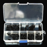 Suleve™ M2CH2 M2 Carbon Steel Allen Bolt 4-16mm Hex Socket Cap Screw Metric Assortment Kit 180pcs