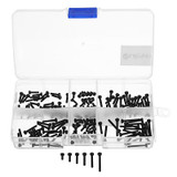 Suleve™ M2CH2 M2 Carbon Steel Allen Bolt 4-16mm Hex Socket Cap Screw Metric Assortment Kit 180pcs