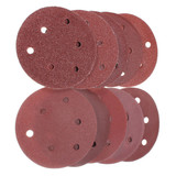 50pcs 125mm Abrasive Sand Discs Sanding Paper 6 Holes Sanding Discs 40-800 Grit Sand Paper