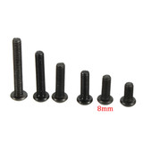 Suleve™ M3CH1 100Pcs M3 Carbon Steel Button Head Hex Socket Cap Screw Bolt Metric Allen Bolt