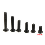 Suleve™ M3CH1 100Pcs M3 Carbon Steel Button Head Hex Socket Cap Screw Bolt Metric Allen Bolt