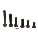 Suleve™ M3CH1 100Pcs M3 Carbon Steel Button Head Hex Socket Cap Screw Bolt Metric Allen Bolt
