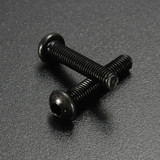 Suleve™ M3CH1 100Pcs M3 Carbon Steel Button Head Hex Socket Cap Screw Bolt Metric Allen Bolt