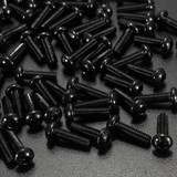 Suleve™ M3CH1 100Pcs M3 Carbon Steel Button Head Hex Socket Cap Screw Bolt Metric Allen Bolt