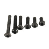 Suleve™ M3CH1 100Pcs M3 Carbon Steel Button Head Hex Socket Cap Screw Bolt Metric Allen Bolt