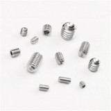 Suleve™ MXSS3 240Pcs M3/M4/M5/M6/M8 Stainless Steel Hex Allen Grub Screw Socket Flat Point Set Screws Wrench Assortment Kit