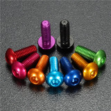 Suleve™ M3AH6 10Pcs M3×8mm Hex Socket Screws Round Head Cap Screws 7075 Aluminum Alloy Suleve™ M3AH6 10Pcs M3×8mm Hex Socket Screws Round Head Cap Screws 7075 Aluminum Alloy