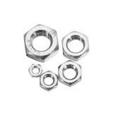 Suleve™ MXSN1 50Pcs Stainless Steel Metric Coarse Pitch Screw Thread Hexagon Nuts M2 M3 M4 M5 M6