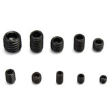 200pcs M3 M4 M5 M6 M8 Hex Socket Screws Assortment Black Grade 12.9 Alloy Steel