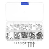 Suleve™ MXSP1 Steel Phillips Pan Head Screws Nuts Assortment Kit M2/M2.5/M3/M4/M5 160Pcs