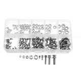 Suleve™ MXSP1 Steel Phillips Pan Head Screws Nuts Assortment Kit M2/M2.5/M3/M4/M5 160Pcs