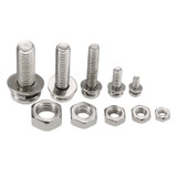 Suleve™ MXSP1 Steel Phillips Pan Head Screws Nuts Assortment Kit M2/M2.5/M3/M4/M5 160Pcs