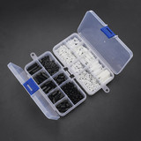 Suleve™ M3NH11 M3 Nylon Screw Black White Hex Screw Nut PCB Standoff Assortment Kit 180Pcs
