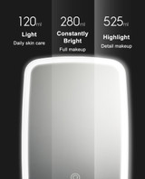 Portable Makeup Mirror Desktop LED Light USB Rechargeable Folding Touch Dimmable Lamp for Dormitory Home from Xiaomi Youpin