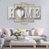 5 Panels Love HOME Wall Art Print Pictures Canvas Wall Art Prints Unframed For Home Decorations