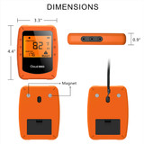 6 Probes Wireless Smart BBQ Thermometer Oven Meat Food bluetooth Wifi For IOS Android