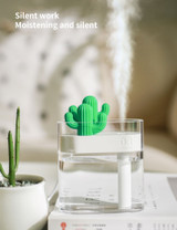 SOTHING 319 Clear Cactus Ultrasonic Air Humidifier 160ML Color Light USB Air Purifier Anion Mist Maker Water Atomizer