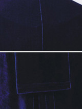 Velvet Long Sleeve V-neck Maxi Prom Dress