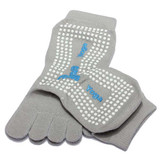 Elastic Cotton Yoga Sock Non Slip Full Toe Grip Fitness Silicon Massage Dots Sock 5 Colors