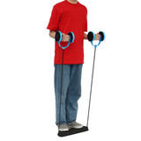 Home Gym Roller Double Wheel Muscle Exercise Equipment