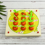 Wooden Pull Out Carrot Memory Chess Puzzle Intelligence Parent-child Interaction Board Game Toys