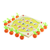 Wooden Pull Out Carrot Memory Chess Puzzle Intelligence Parent-child Interaction Board Game Toys