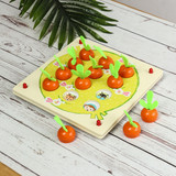 Wooden Pull Out Carrot Memory Chess Puzzle Intelligence Parent-child Interaction Board Game Toys