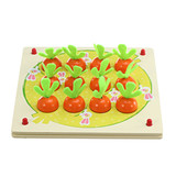 Wooden Pull Out Carrot Memory Chess Puzzle Intelligence Parent-child Interaction Board Game Toys