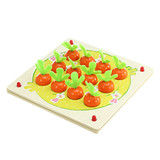 Wooden Pull Out Carrot Memory Chess Puzzle Intelligence Parent-child Interaction Board Game Toys