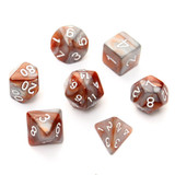 7pc/Set TRPG Games Gaming Dices D4-D20 Multi-sided Dices 6Color