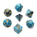 7pc/Set TRPG Games Gaming Dices D4-D20 Multi-sided Dices 6Color