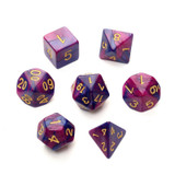 7pc/Set TRPG Games Gaming Dices D4-D20 Multi-sided Dices 6Color