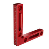 Drillpro Upgrade Aluminium Alloy 90 Degree 120x120mm Precision Clamping Square Woodworking L-Shaped Auxiliary Fixture Machinist Square Positioning Right Angle Clamping Measure