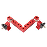 Drillpro 2 Set Woodworking Precision Clamping Square L-Shaped Auxiliary Fixture Splicing Board Positioning Panel Fixed Clip Carpenter Square Ruler Woodworking Tool