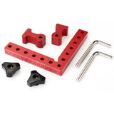 Drillpro 2 Set Woodworking Precision Clamping Square L-Shaped Auxiliary Fixture Splicing Board Positioning Panel Fixed Clip Carpenter Square Ruler Woodworking Tool