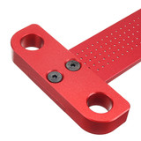 Drillpro Aluminium Alloy T-260 Hole Positioning Metric Measuring Ruler 260mm Precision Marking T-Rule Scriber Ruler Woodworking Tool