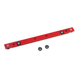 Red 300-880mm Aluminum Alloy Rail Miter Bar Slider Sliding Bar Table Saw Gauge Rod Miter Gauge for T-slot T-track Miter Track Jig Fixture Slot Router Table Woodworking Tool