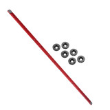 Red 300-880mm Aluminum Alloy Rail Miter Bar Slider Sliding Bar Table Saw Gauge Rod Miter Gauge for T-slot T-track Miter Track Jig Fixture Slot Router Table Woodworking Tool