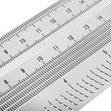 Drillpro Inch and 200/300/400mm Stainless Steel Precision Marking T Ruler Hole Positioning Measuring Ruler Woodworking Scriber Scribing Tool
