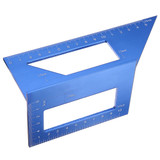 Aluminum Alloy Woodworking Scriber T Ruler Square Multifunctional 45/90 Degree Angle Ruler Angle Protractor Gauge