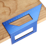 Aluminum Alloy Woodworking Scriber T Ruler Square Multifunctional 45/90 Degree Angle Ruler Angle Protractor Gauge
