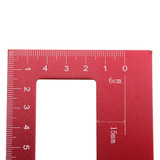 Aluminum Alloy Woodworking Scriber T Ruler Square Multifunctional 45/90 Degree Angle Ruler Angle Protractor Gauge