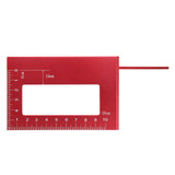 Aluminum Alloy Woodworking Scriber T Ruler Square Multifunctional 45/90 Degree Angle Ruler Angle Protractor Gauge