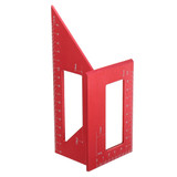 Aluminum Alloy Woodworking Scriber T Ruler Square Multifunctional 45/90 Degree Angle Ruler Angle Protractor Gauge